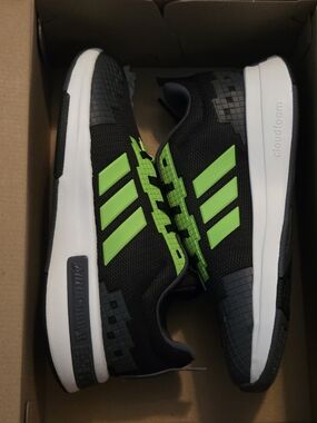 Adidas x Minecraft Pro J 'Black Aurora Onix' Youth Size 6.5 (JR1967) NIB